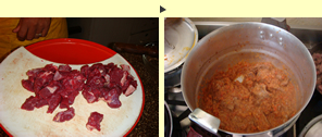 ジィグニ（牛肉の辛いトマト煮）