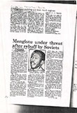Mengistu under threat after rebuff by Soviets